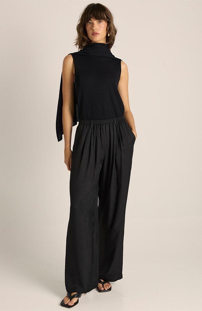 Gianna Acetate Pant - Black