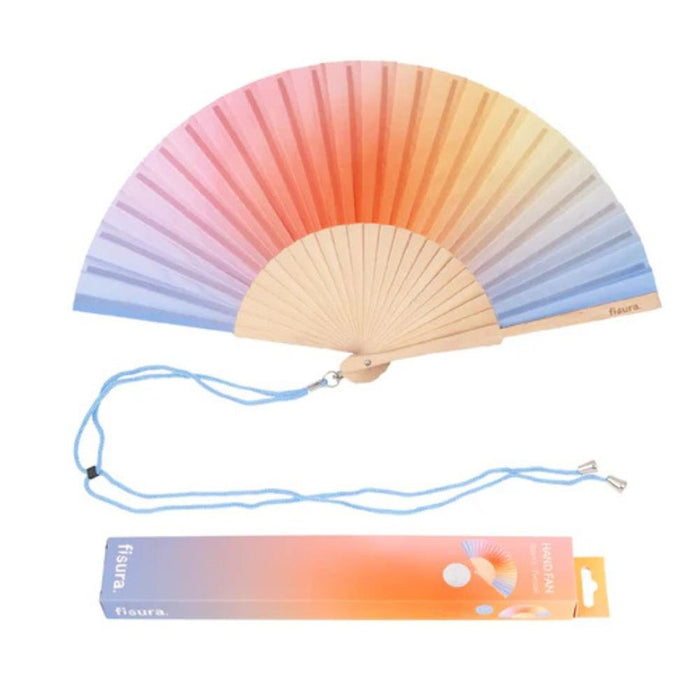 Hand Fan w/ Gift Box - Gradient Blue
