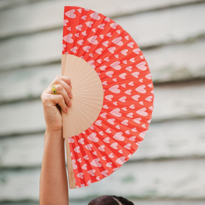 Hand Fan w/ Gift Box - Heart