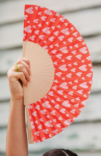 Hand Fan w/ Gift Box - Heart