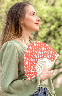 Hand Fan w/ Gift Box - Heart