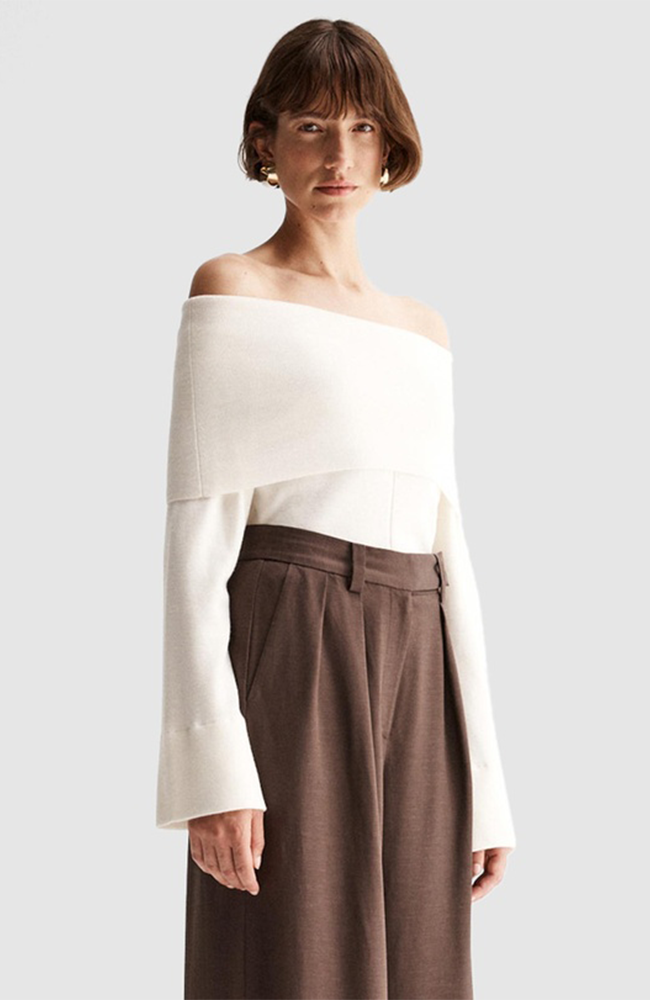 Alexa Knit Top - Ivory
