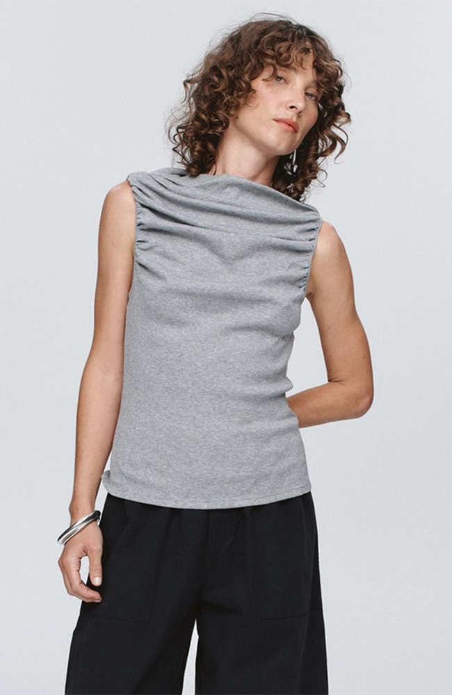 Risa Singlet - Grey Marle