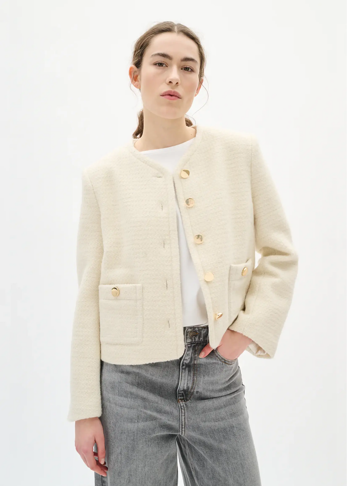 Zeenia Jacket - Whisper White