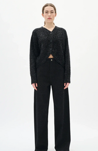 Aalia Bacca Jeans - Black Shattered Stones