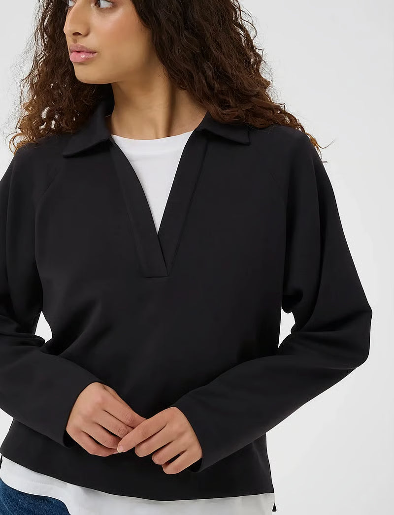 Simiw Vincentiw Polo Blouse - Black