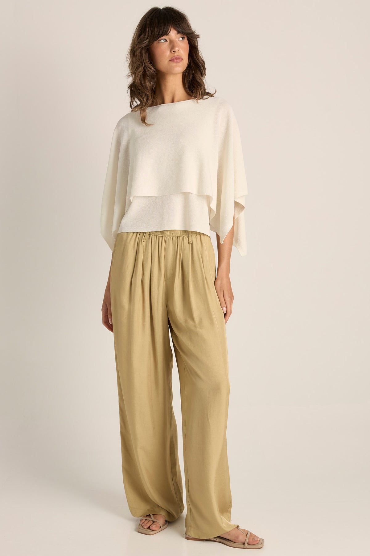 Kora Cape Top - Cream