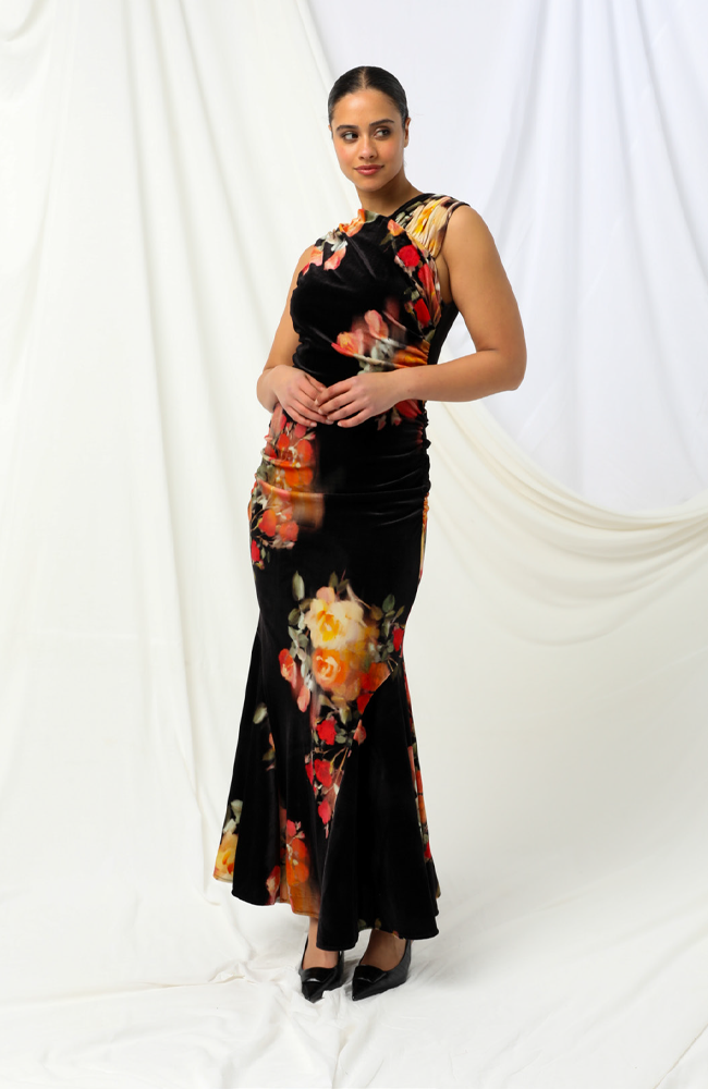 Lana Maxi Dress - Ebony