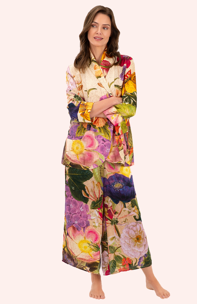 Luxury Co-ords - Cream Posy