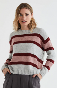 Lofty Stripe Jumper - Marl
