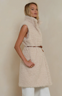 Ellen Long Vest - Ivory