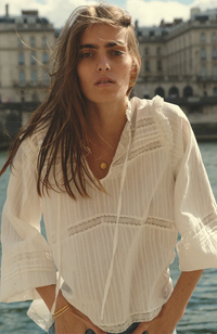 Azalea Lace Top - White