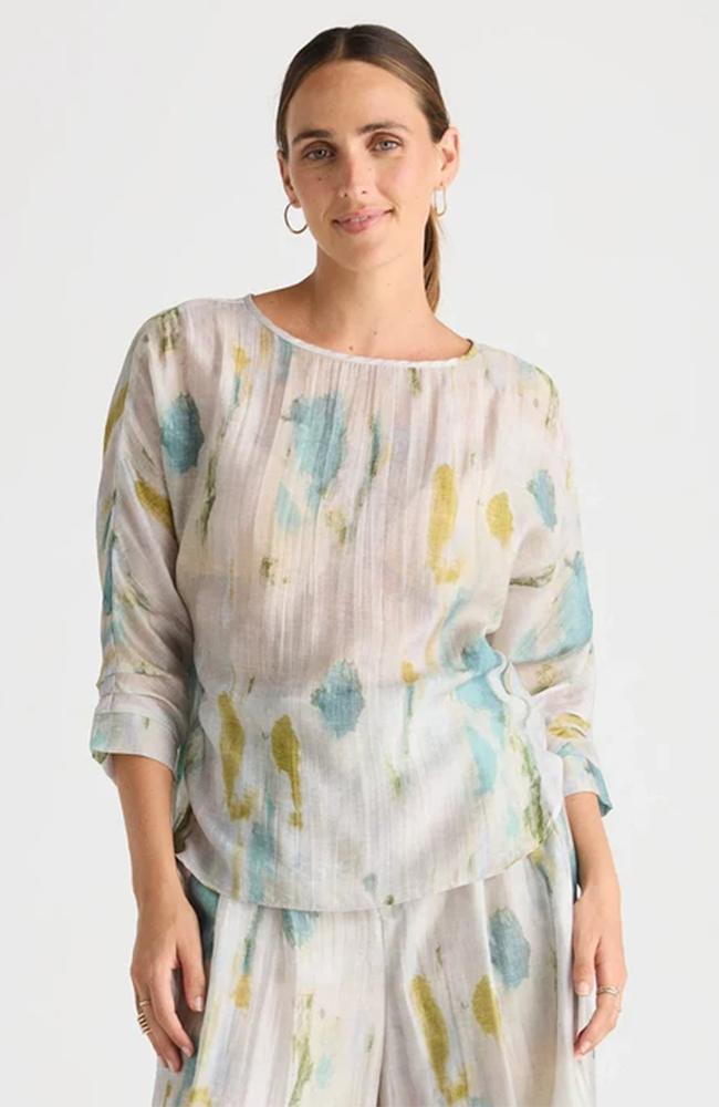 Relaxed Print Top - Mirage