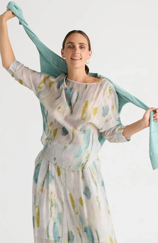Relaxed Print Top - Mirage