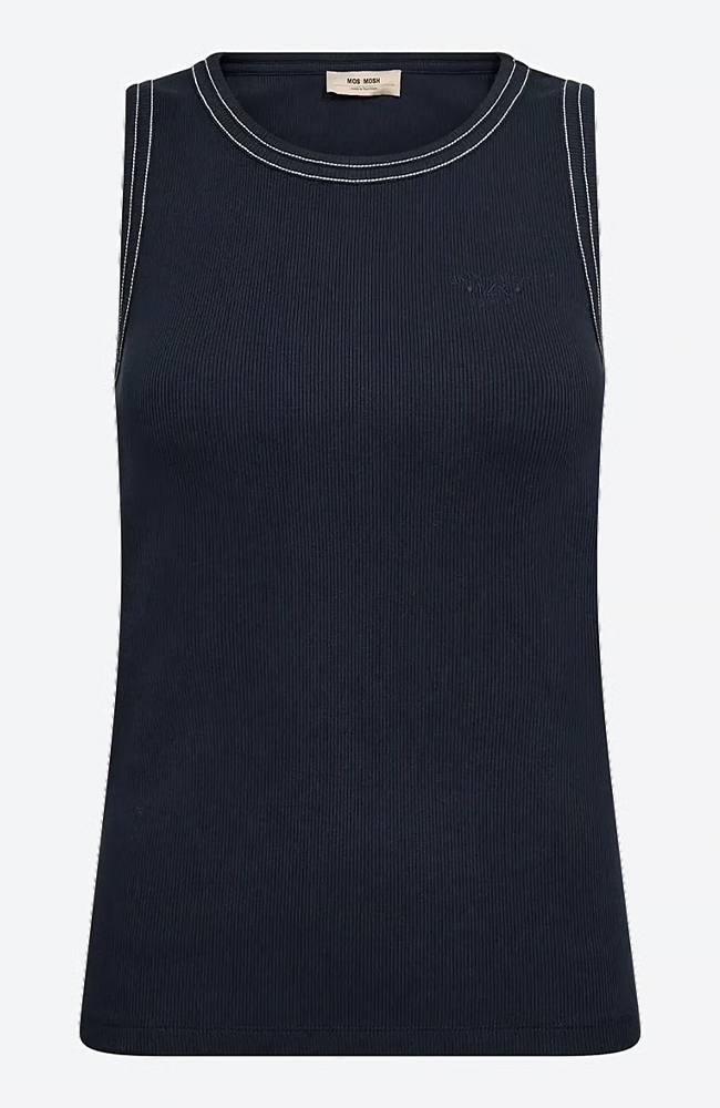 Ara Rib Tank Top - Salute Navy