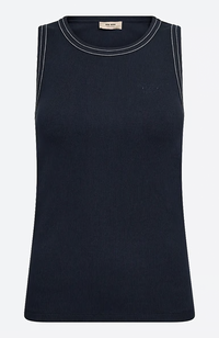 Ara Rib Tank Top - Salute Navy