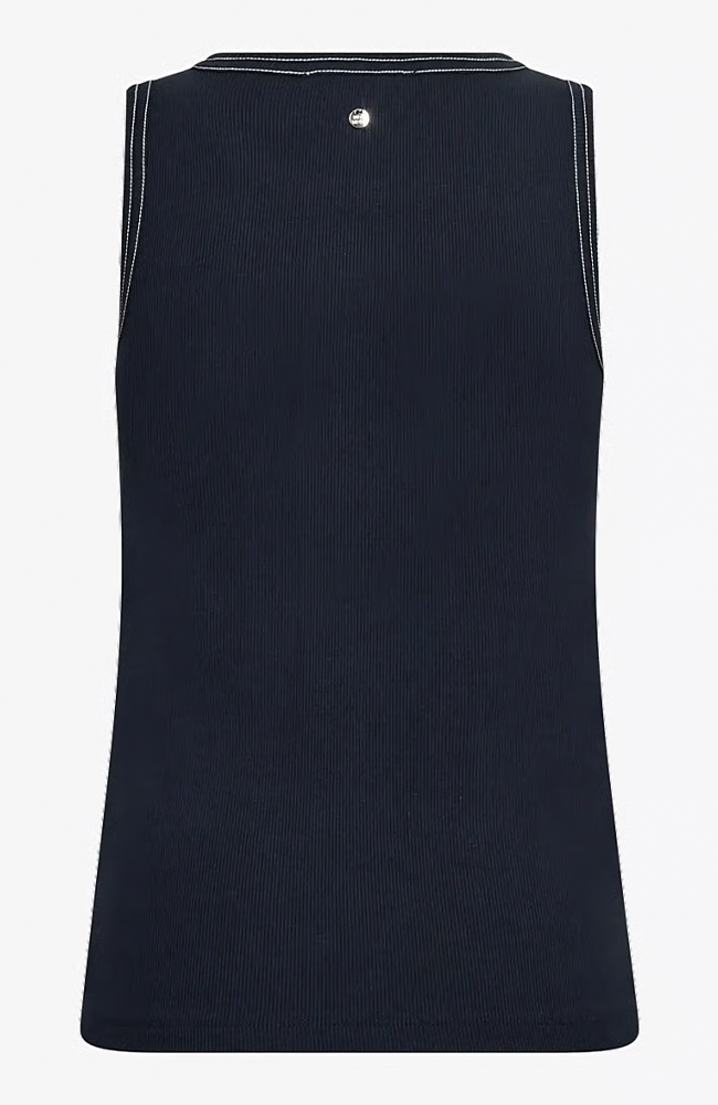 Ara Rib Tank Top - Salute Navy