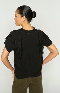 Wea Flowish Blouse - Black