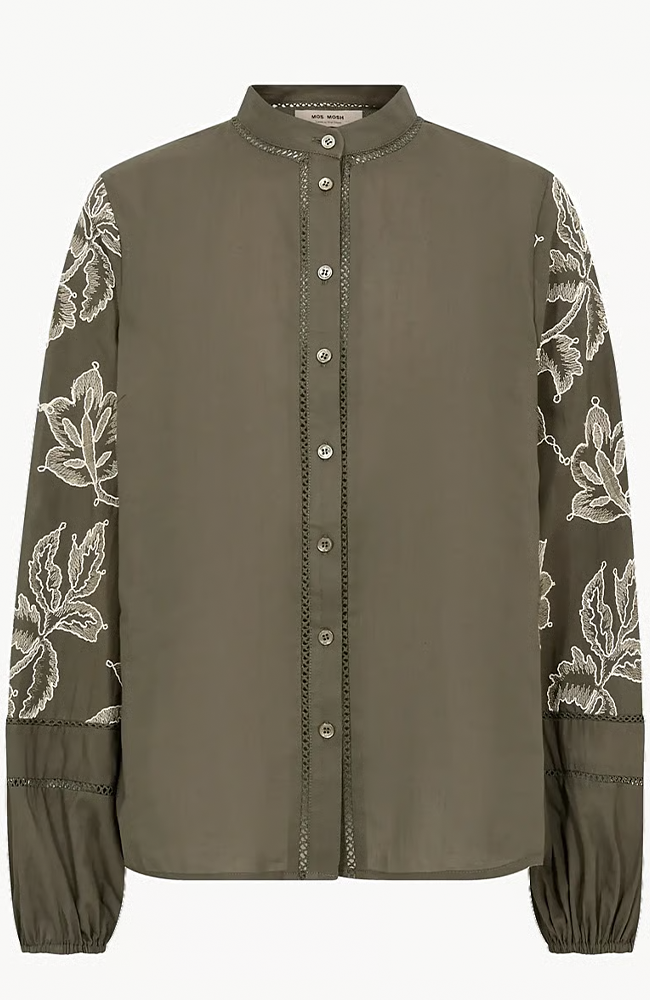 Louis Line Shirt - Olive Night