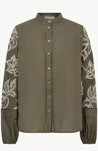 Louis Line Shirt - Olive Night