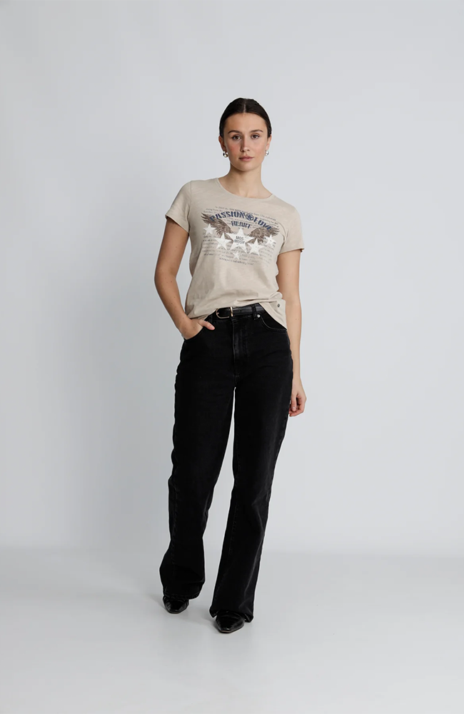 Zibby O-SS Tee - Feather Gray