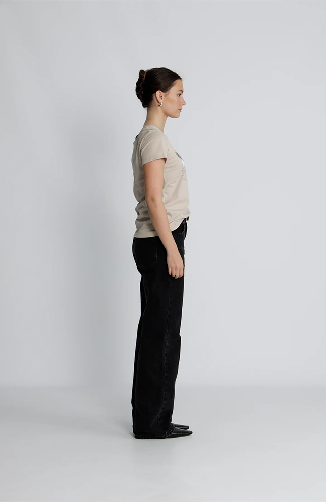 Zibby O-SS Tee - Feather Gray