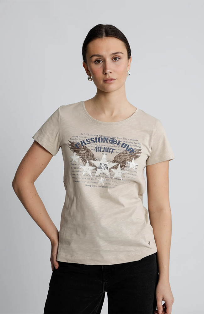 Zibby O-SS Tee - Feather Gray