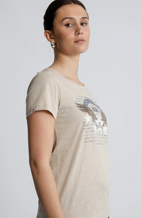 Zibby O-SS Tee - Feather Gray