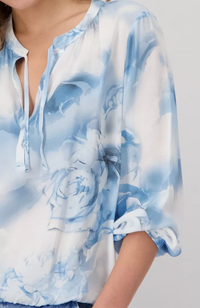 Blouse Batik Flower Allover - Spring Water