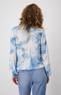 Blouse Batik Flower Allover - Spring Water