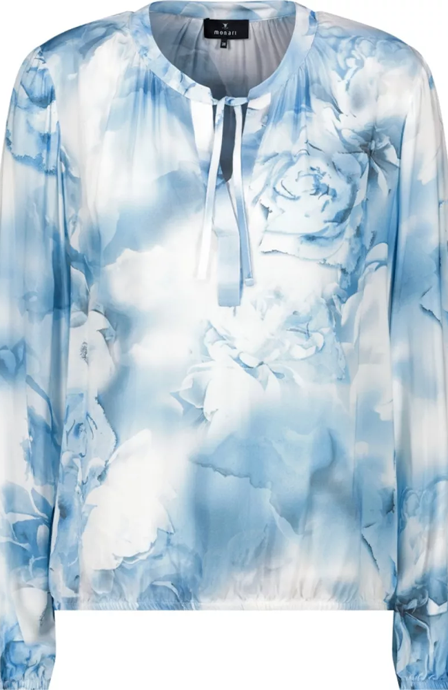 Blouse Batik Flower Allover - Spring Water