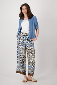 Round Neck Blouse - Chambray