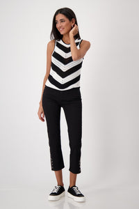 Emma Knitted Top - Cream Stripe