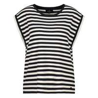 Olivia Stripe Top - Black Stripe