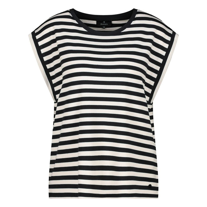 Olivia Stripe Top - Black Stripe