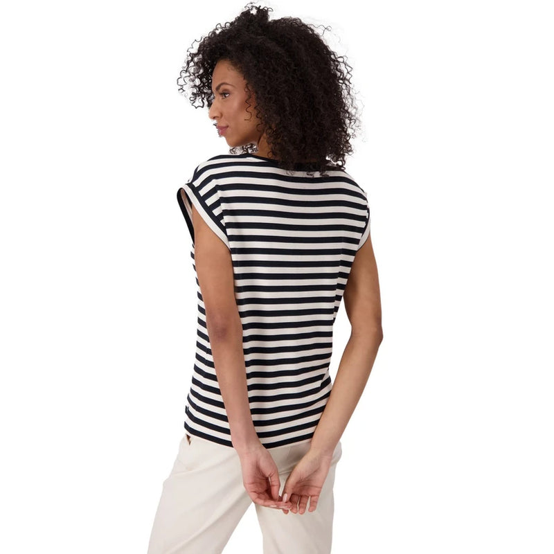 Olivia Stripe Top - Black Stripe