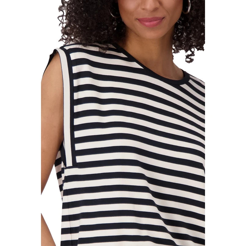 Olivia Stripe Top - Black Stripe