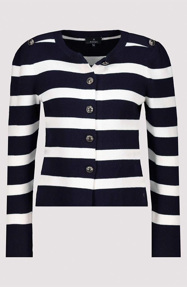Jacket Cardigan Stripes - Deep Ocean
