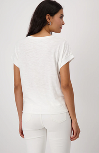 T-Shirt Sequins Parrot - Off White