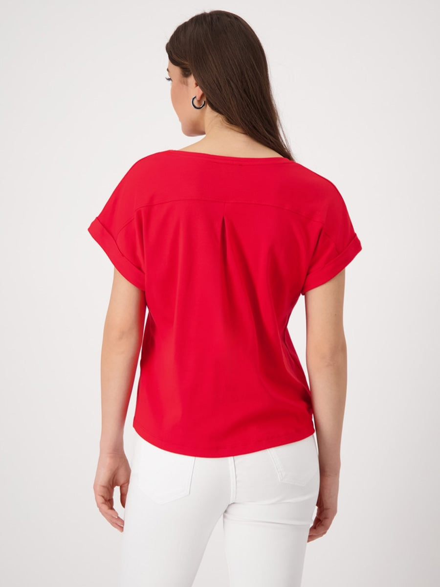 R/N T-Shirt Basic Pima Plain - Red