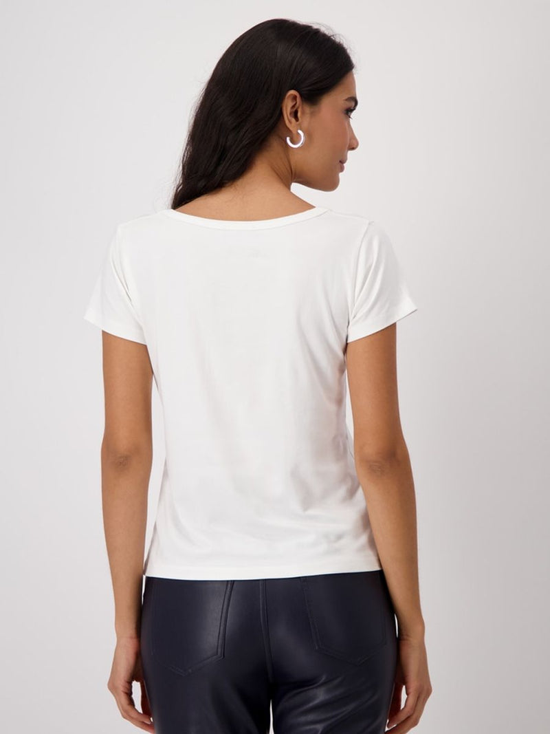 Basic Pima Tshirt /Jewelry - Off White