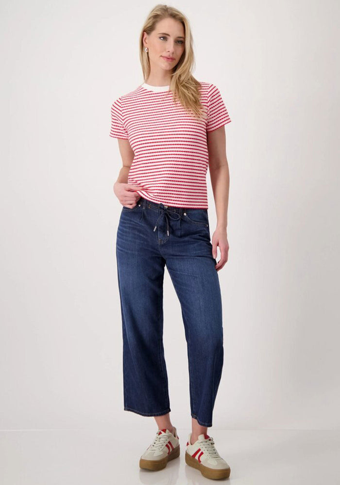 R/N T-Shirt Basic Structure - Red Stripe