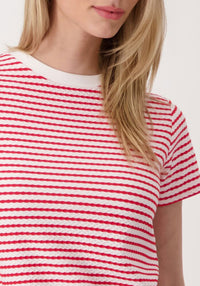R/N T-Shirt Basic Structure - Red Stripe