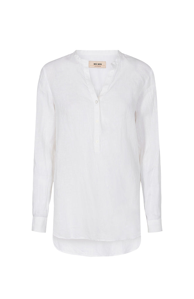 Danna Linen Blouse - White