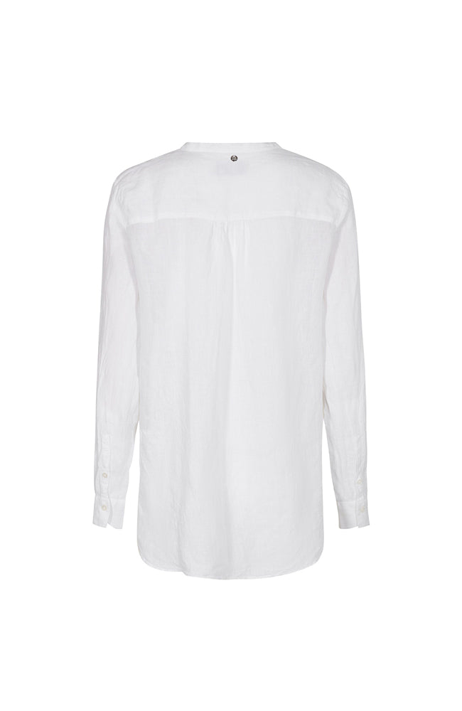 Danna Linen Blouse - White