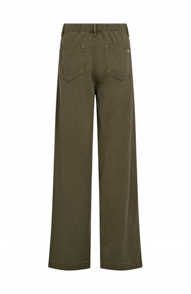 Emilia Elastic Pant - Olive Night
