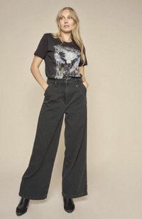 Gobi Pleat Jeans - Black
