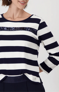 Basic Shirt Striped Jewelry - Deep Ocean