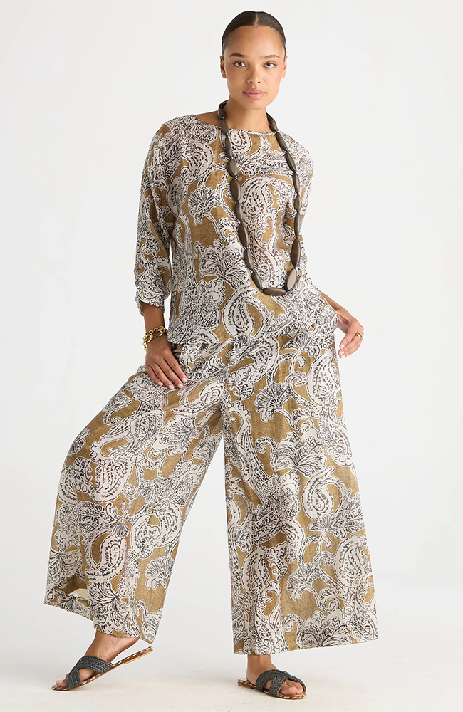 Relaxed Print Top - Paisley