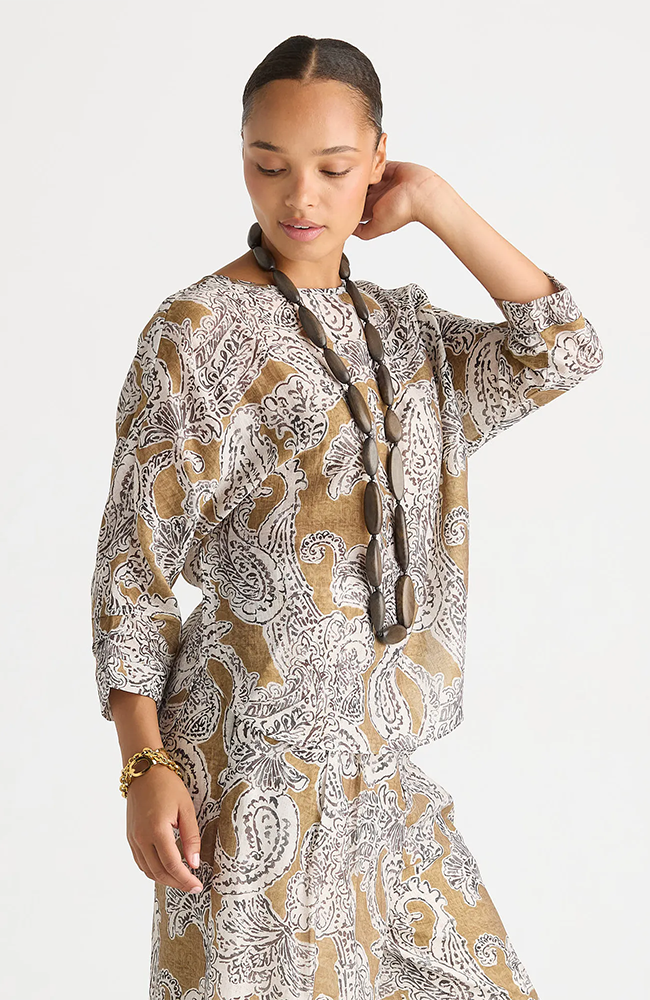 Relaxed Print Top - Paisley